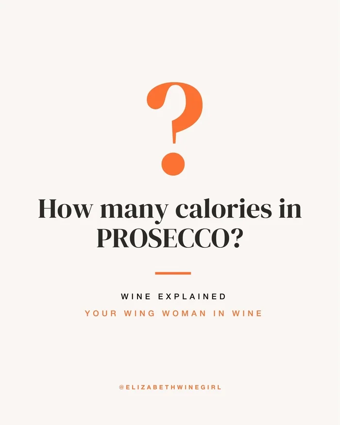 How many calories in Prosecco question graphic