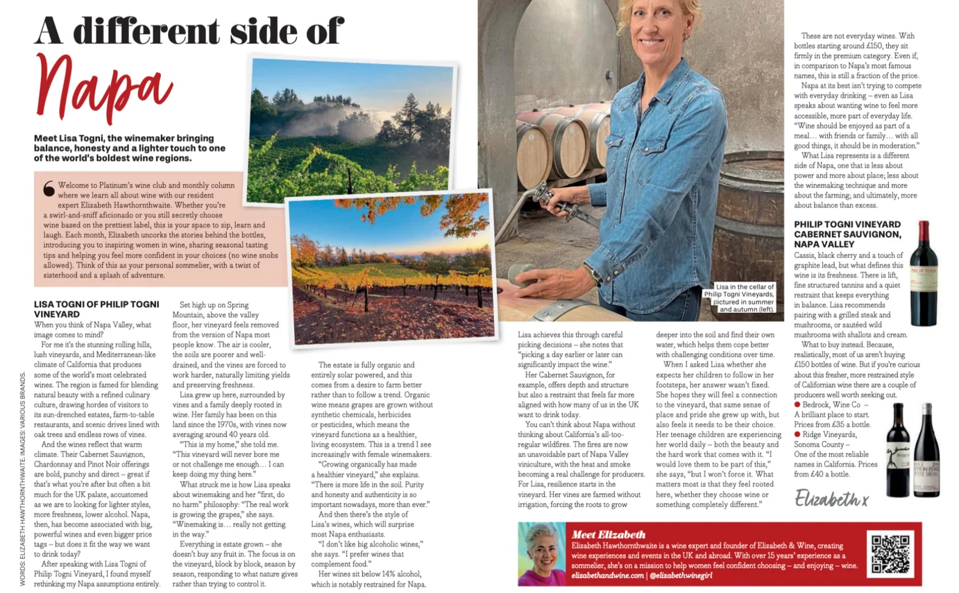 A different side of Napa | Platinum Magazine, June 2026