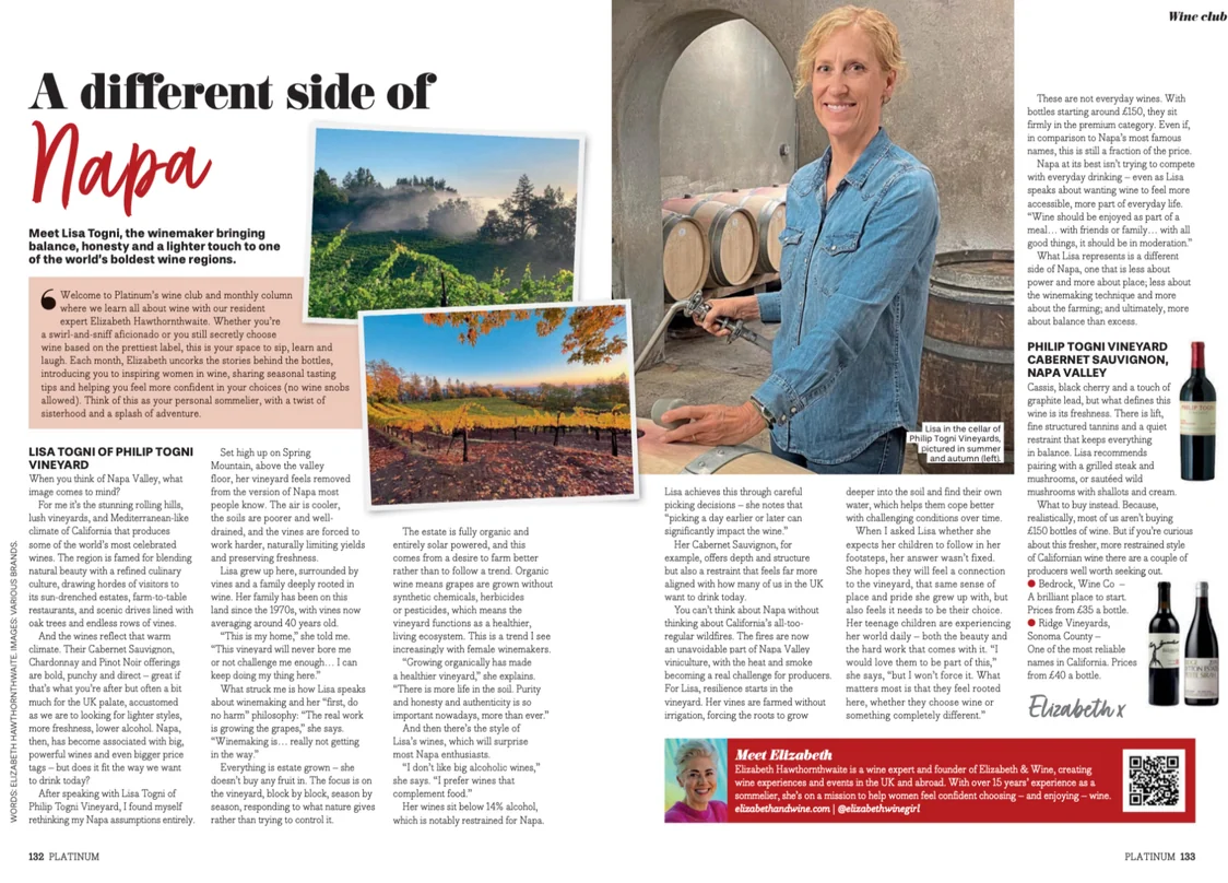 A different side of Napa | Platinum Magazine, June 2026
