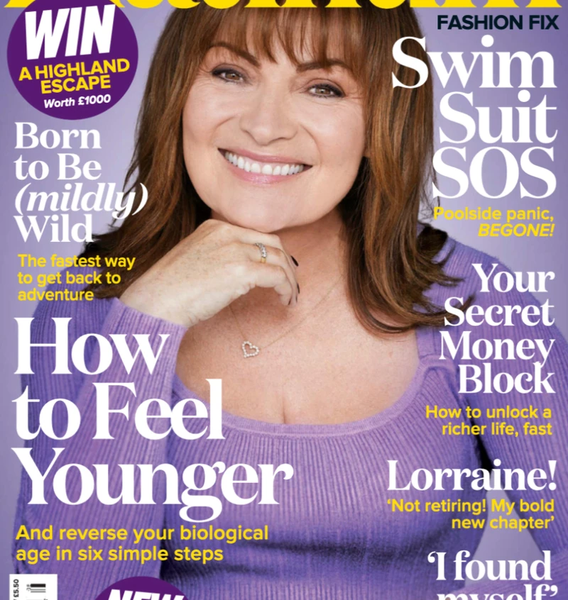Platinum magazine cover featuring Lorraine Kelly, August 2026