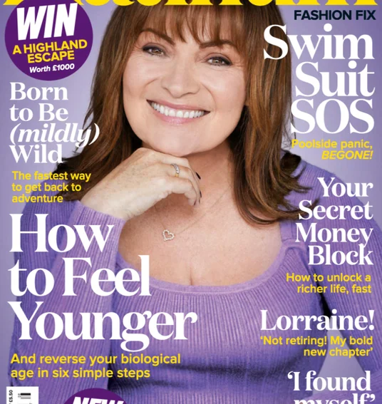 Platinum magazine cover featuring Lorraine Kelly, August 2026