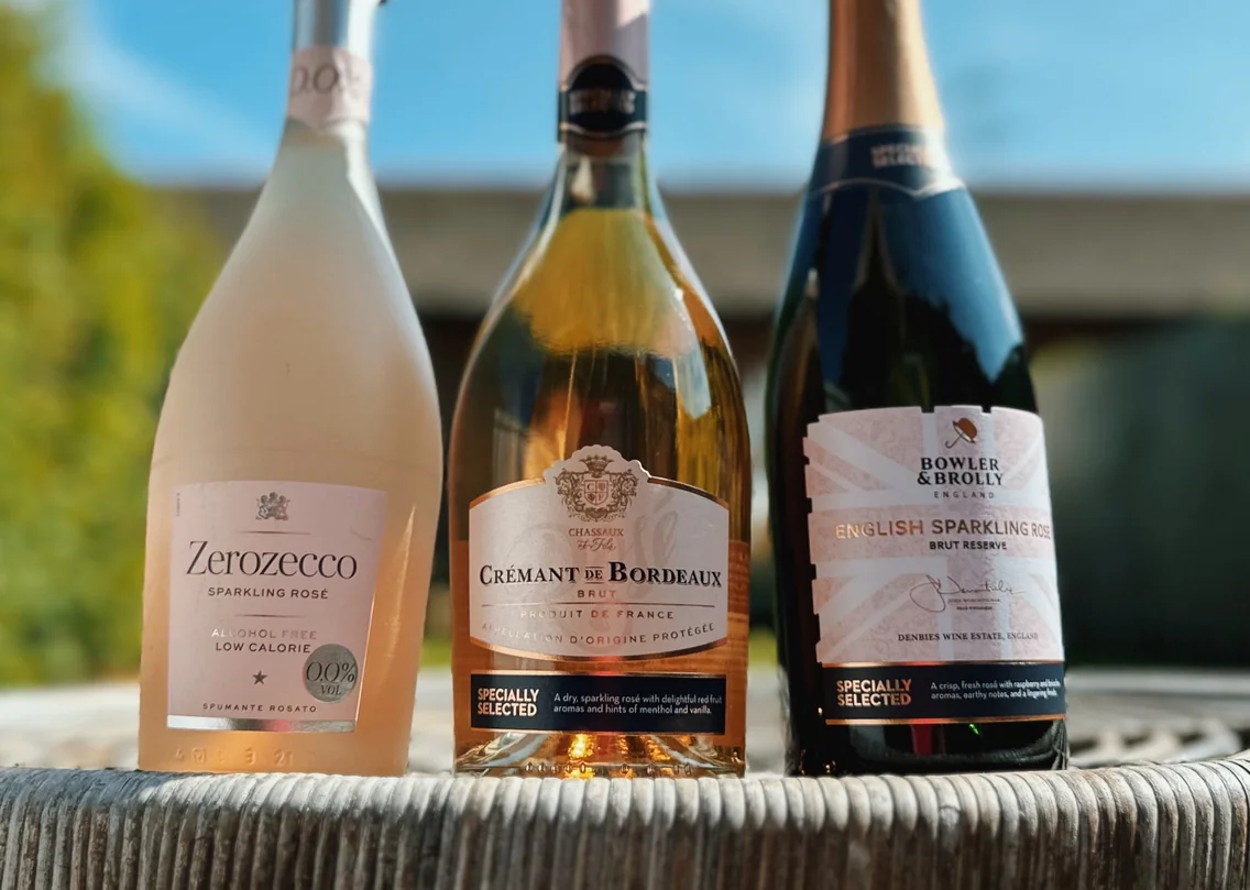Sparkling Rosé from £2.79 at Aldi