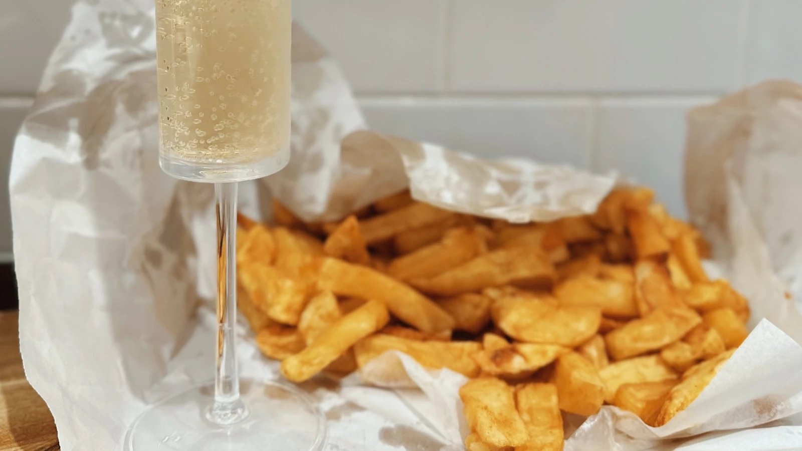 An unlikely pairing: Champagne with Fish & Chips