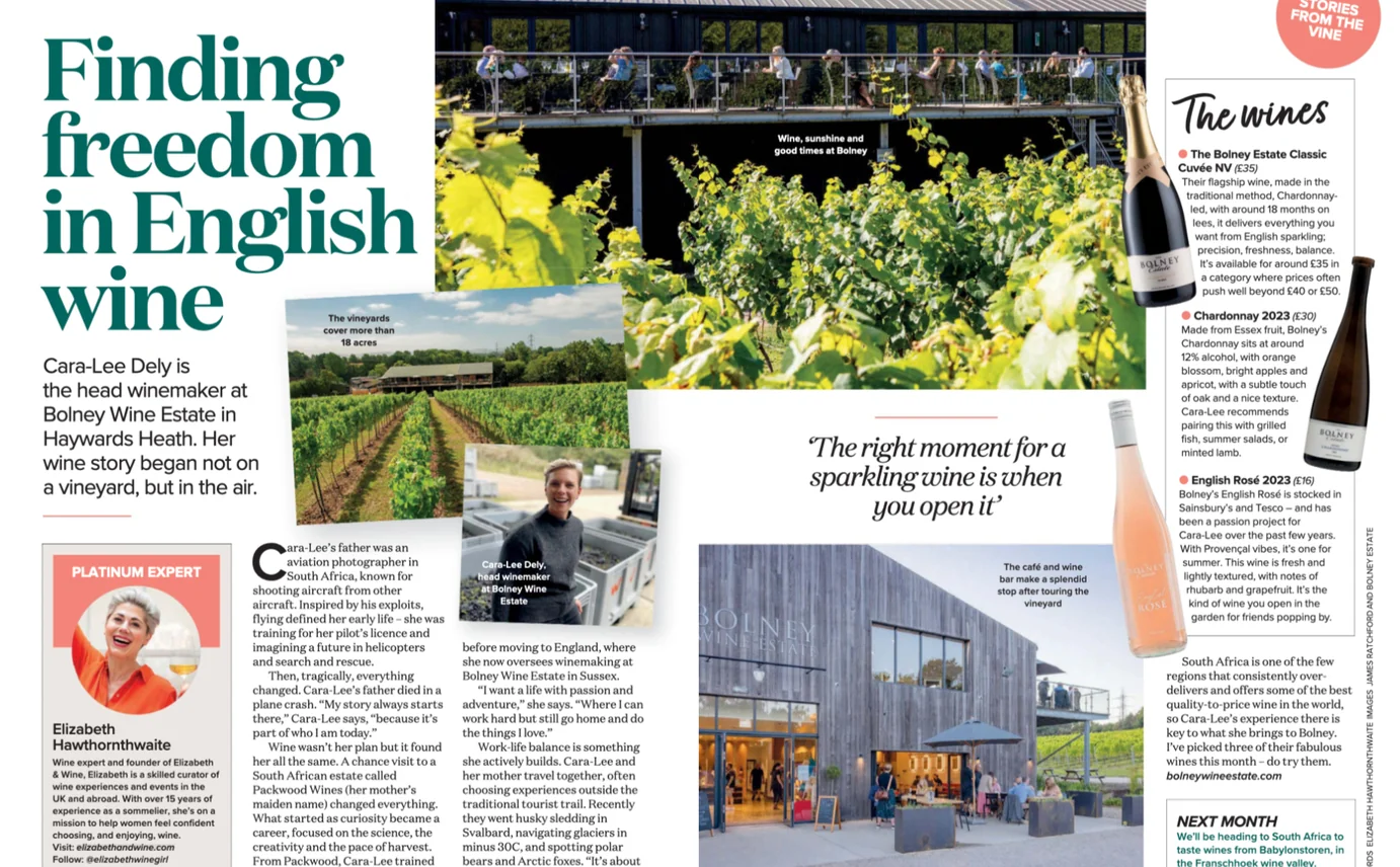 The Winemaker Who Found Freedom in English Wine | Platinum Magazine, August 2026