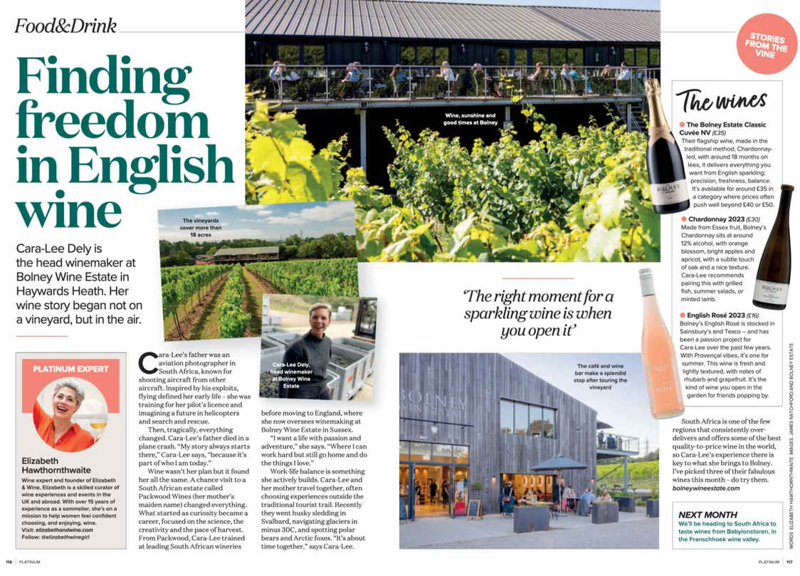 The Winemaker Who Found Freedom in English Wine | Platinum Magazine, August 2026