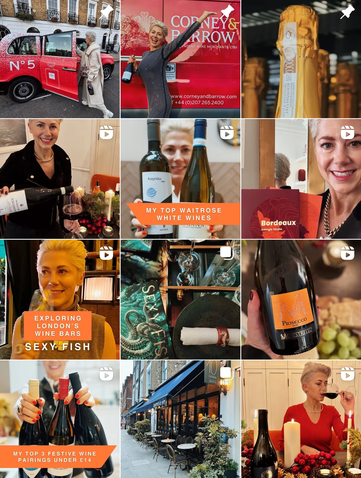Wine collage: Corney & Barrow, Waitrose white wines and Sexy Fish