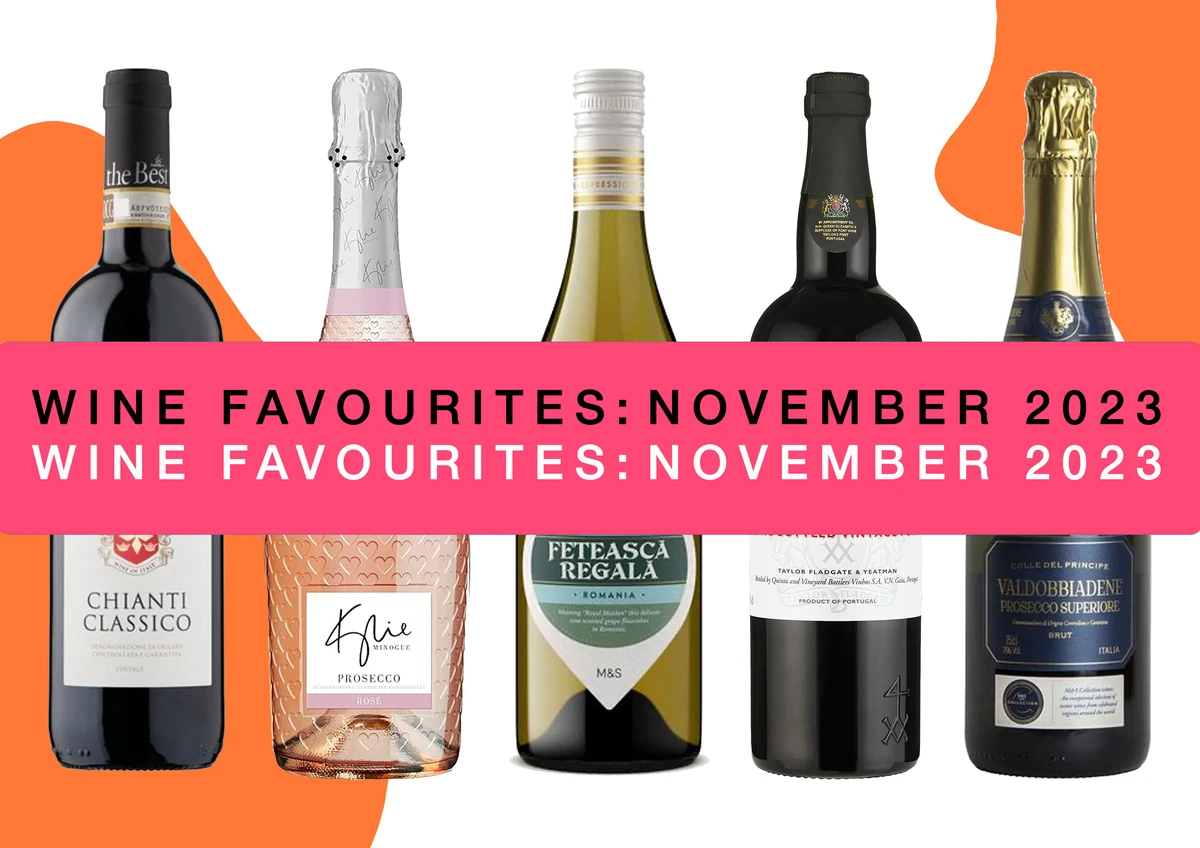 Wine favourites November 2023 with five bottled wines