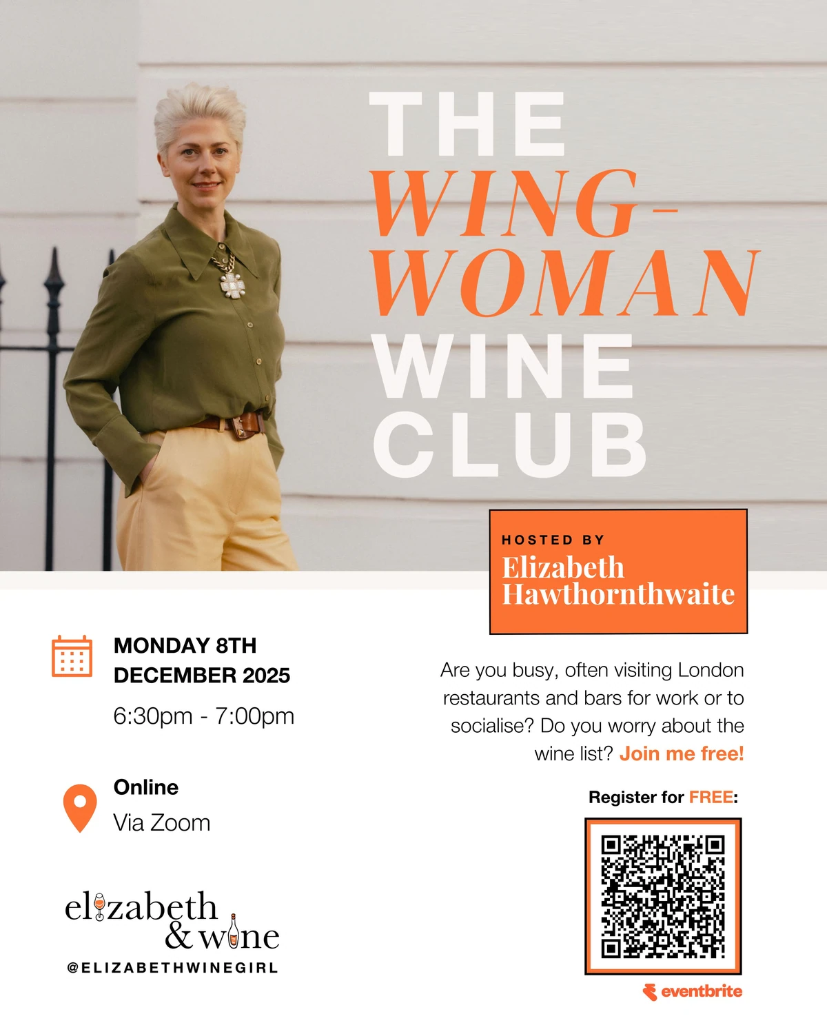 The Wing-Woman Wine Club hosted by Elizabeth Hawthornthwaite