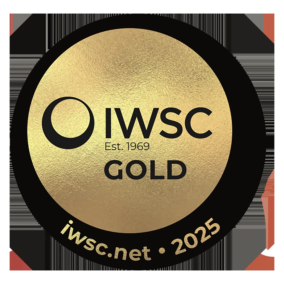 Gold IWSC 2025 award badge for The Weyborne