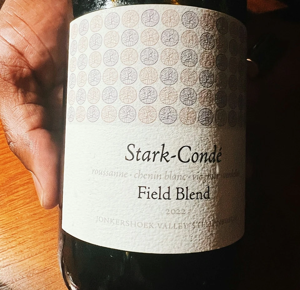 Stark-Condé Field Blend 2022 wine bottle labelled with chenin blanc